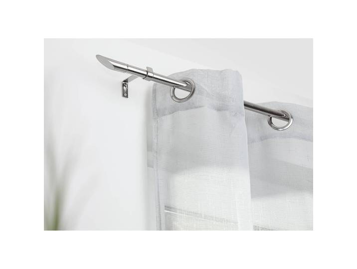 Tringle à rideau Lipstick extensible 6 x 130 x 10cm Argenté/Aspect acier inoxydable Hauteur : 130 cm Largeur : 6 cm Poids : 0.13 kg Profondeur