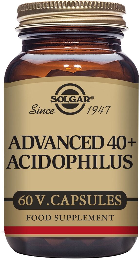 SOLGAR 60 Cápsulas vegetales 40 Plus Acidophilus Avanzado .