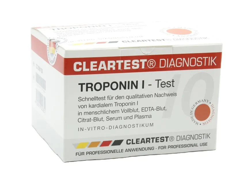 Servoprax GmbH Cleartest Troponin I Kassetten-Schnelltest mit Pufferlösung 10 Tests C3 26010V