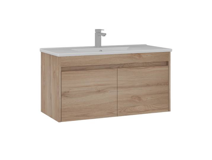 Meuble Vasque \ side 100 V3\ - 100 X 45 X 52 Cm - Oak