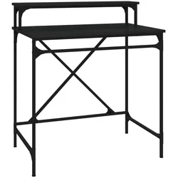 vidaXL Schreibtisch Schwarz 80x50x90 cm Holzwerkstoff und Eisen