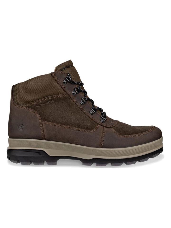 Ecco Leder-Boots "Rugged Track" in Braun - 41
