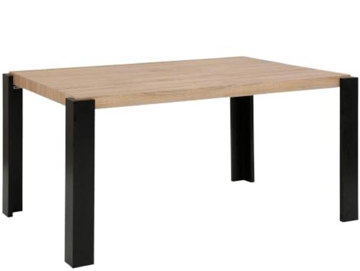 Otago Esstisch 160 cm in Eicheoptik schwarz