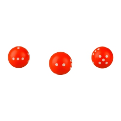 Halmakegel.com Rundwürfel - Würfel rund - orange - neon - 21mm 255402