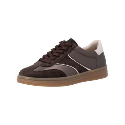 Sneaker REMONTE "Remonte Sneaker Leder", Damen, Gr. 37, braun, Leder, Schuhe Sneaker