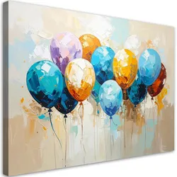 LEINWANDBILD Bunte Luftballons 60x40cm