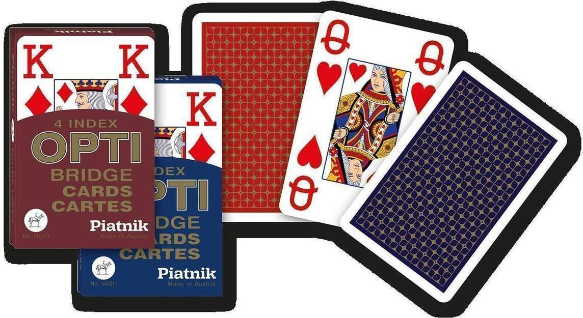 Creativa Mente Piatnik Karty Opti Bridge 1 pak met 4 indices