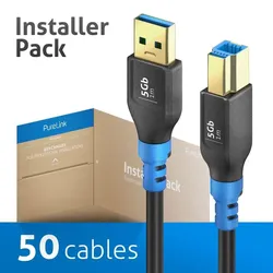 PureLink FlexInstall USB-A auf USB-B Kabel USB 3.0 5Gbps 1.00m - Installer Pack 50 Stk.