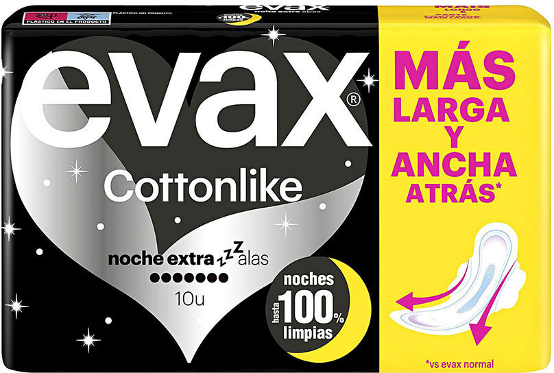 Evax Cottonlike assorbenti extra alati per la notte 10 unità