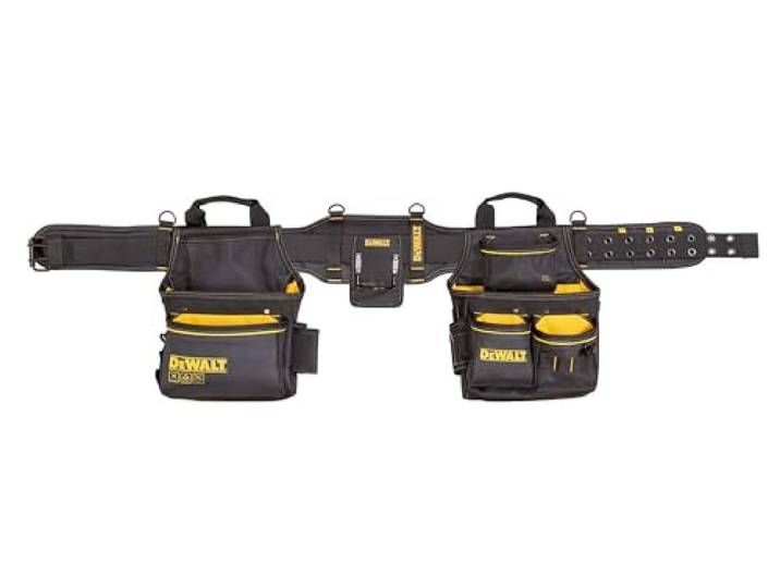 DEWALT Cinturón pour herramientas téxtil PRO pour pros et bricoleurs\, idéal pour assemblage résistant\, norme technique