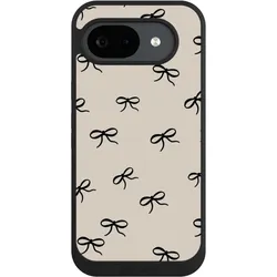 Nivocase Handyhülle für Google Pixel 10a Hülle NIVOpure Case Schwarz Muster Schleife Schleifen (Google Pixel 10a), Smartphone Hülle, Schwarz