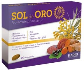 Eladiet Sol De Oro Proteção Primaveral 30 Tabs