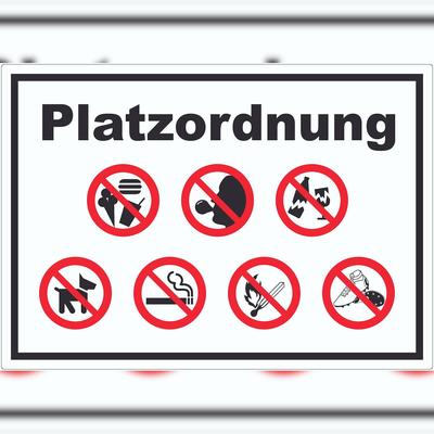 HB-Druck Aufkleber Platzordnung A5 (148x210mm)