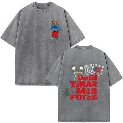 Fashion Sheath Bad Bunny Vintage Washed T Shirt Oversized Hip Hop Streetwear Merch For Men, Women & Couples 21 l