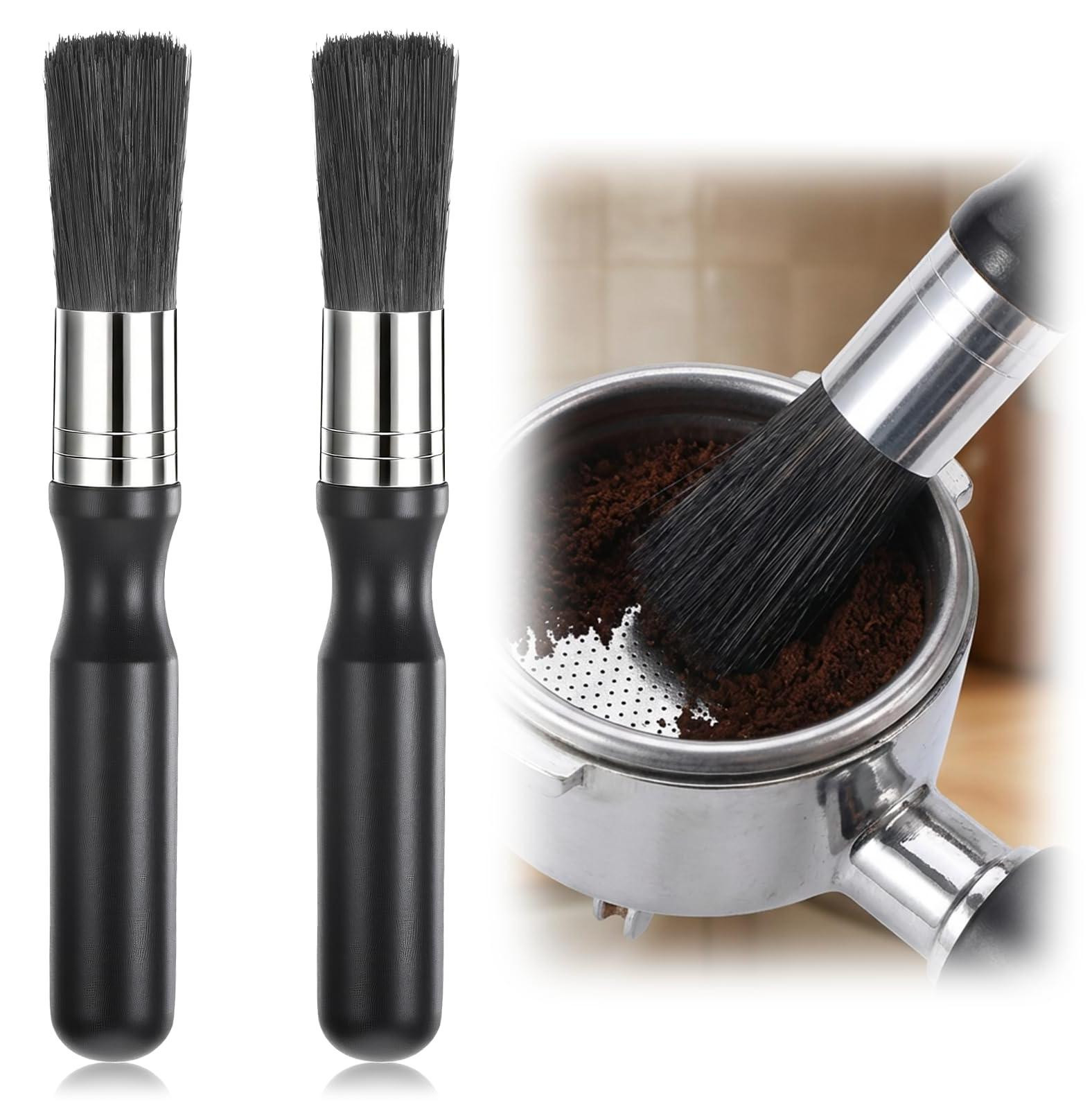Dripio Set van 2 koffiemachine-reinigingsborstels, zwart