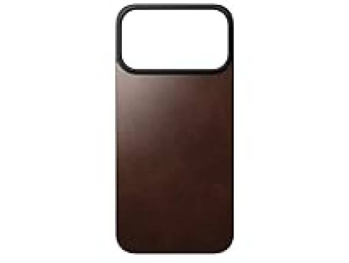 Nomad Magn. Leather Back MagSafe iPhone 17 Pro Max Rustic Brown H