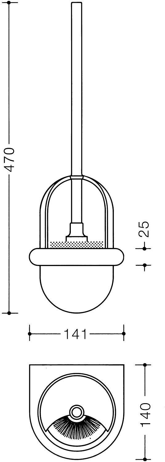 HEWI Serie 477 WC-Bürstengarnitur