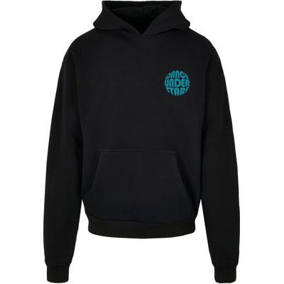 Kapuzenpullover MERCHCODE "Merchcode Dance Under Stars Oversized Hoody", Herren, Gr. M, schwarz, 100% Baumwolle, mehrfarbig, oversize, ohne Ausschnitt, Pullover Kapuzenpullover