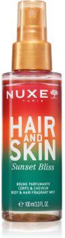 Nuxe Hair & Skin Sunset Bliss névoa perfumada para corpo e cabelo para mulheres 100 ml. Hair & Skin Sunset Bliss