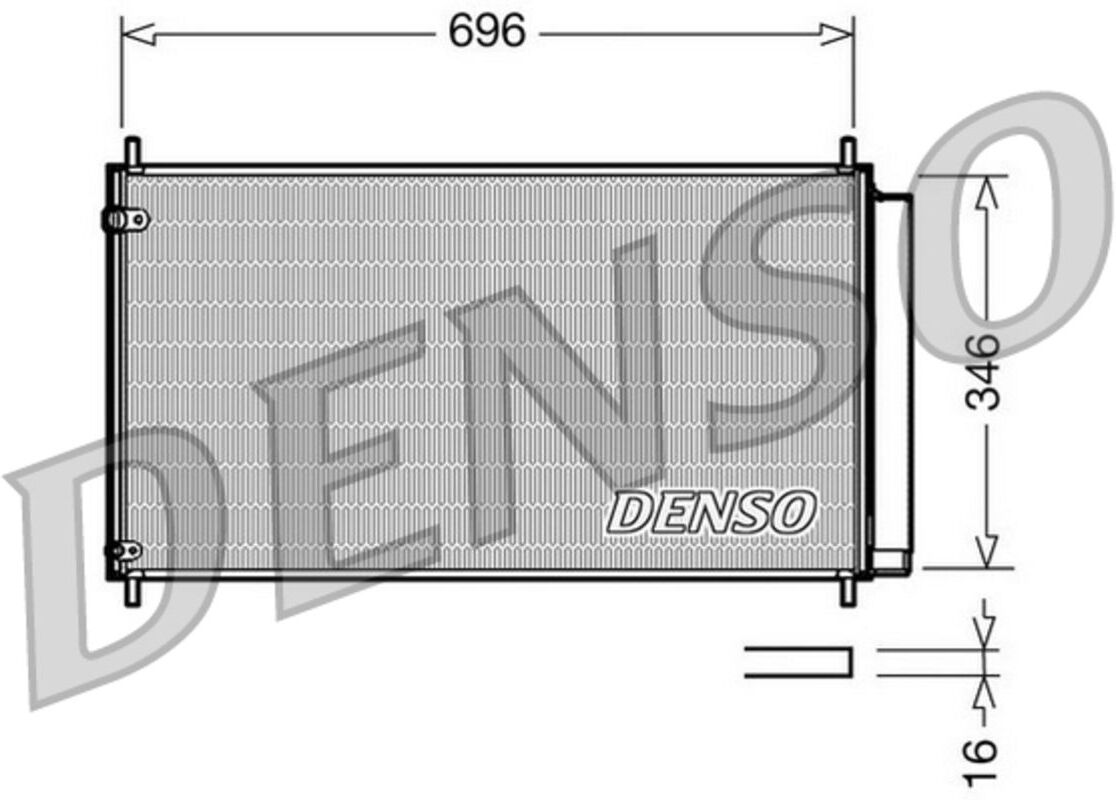 Kondensator, Klimaanlage DENSO DCN50022