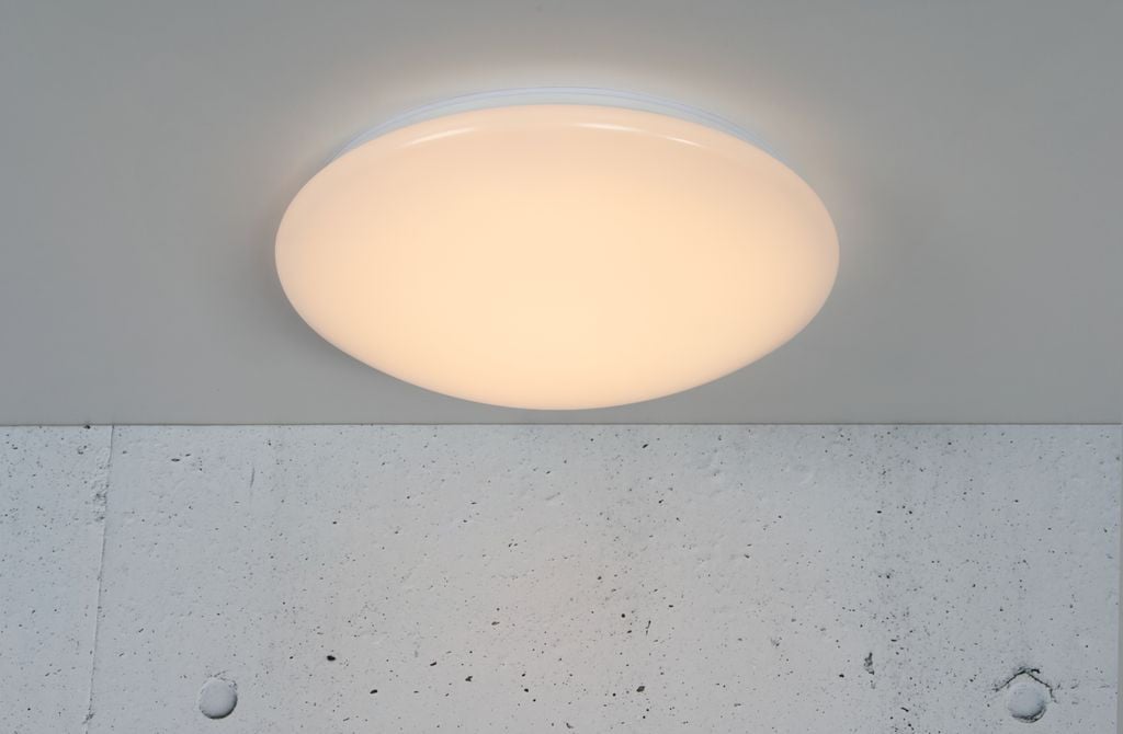 Nordlux Montone LED wand- en plafondlamp, wit, rond, Ø 36 cm, 18W, 2000lm, warmwit, 2700K