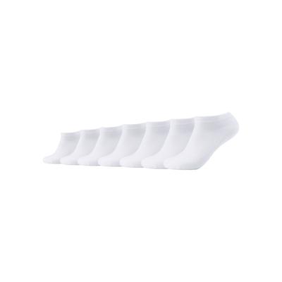 Sneakersocken CAMANO "ca-soft", Herren, Gr. 39-42, weiß, Baumwollmischung, unifarben, normal, Socken Sneakersocken, mit weichem Komfortbund ohne drückende Nähte