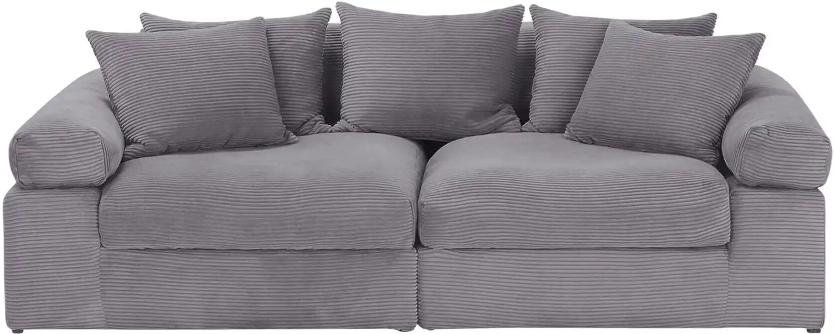 smart Big Sofa  Lionore ¦ grau ¦ Maße (cm): B: 242 H: 86 T: 121.0