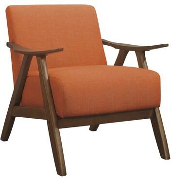 "Fremont & Park Fremont & Park Levine Walnut Wood Retro Accent Chair - 28.5"" x 32"" x 31.5"""