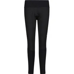 CMP Damen Tight WOMAN BIKE PANT HYBRID, Größe 38 in Schwarz Schwarz