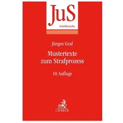 Graf:Mustertexte zum Strafprozess, Fachbücher von Jürgen Graf