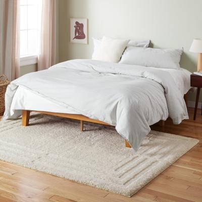 TOWN & COUNTRY EVERYDAY Cloud Shag Plush Border Area Rug
