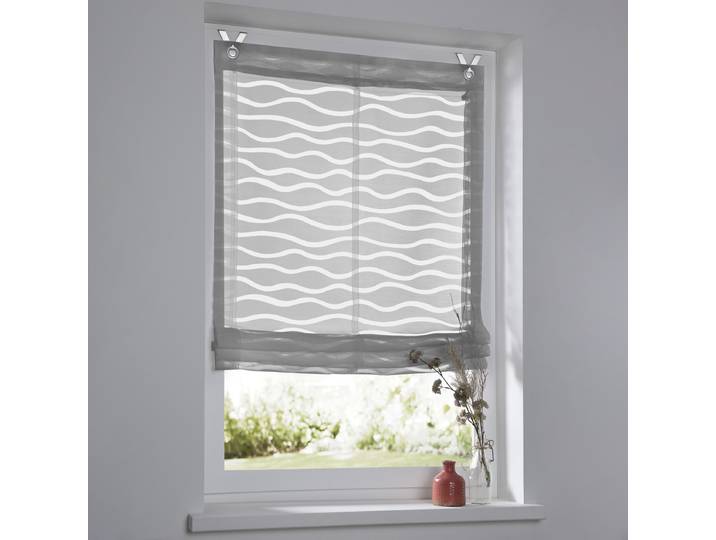 Store à œillets Enya 45cm Gris/Gris