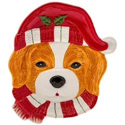 Karaca Home Cavalier Hund Dekorativer Teller 21cm