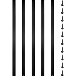 VEVOR Terrassenbaluster, 76er-Pack Metall-Terrassenspindeln, Treppenbaluster mit Schrauben, Terrassengeländer aus Aluminiumlegierung für Holz- & Verbundterrassen, Baluster Außentreppenterrassen
