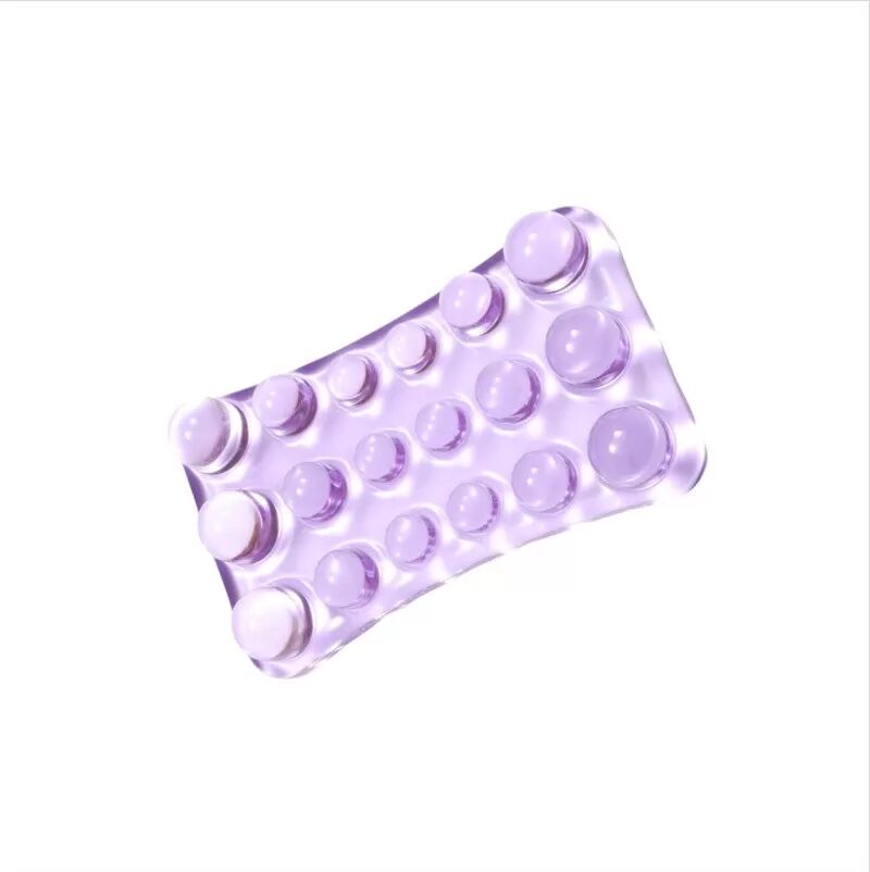 INF Transparentes Silikon-Mauspad – Ergonomische Handgelenkstütze für Komfort Violett
