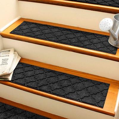 Bungalow Dba Matterly Cordova Stair Treads Set of Four, Set of Four, Charcoal