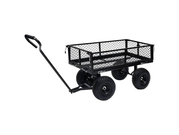 vidaXL Handwagen, Gartenwagen Schwarz 250 kg