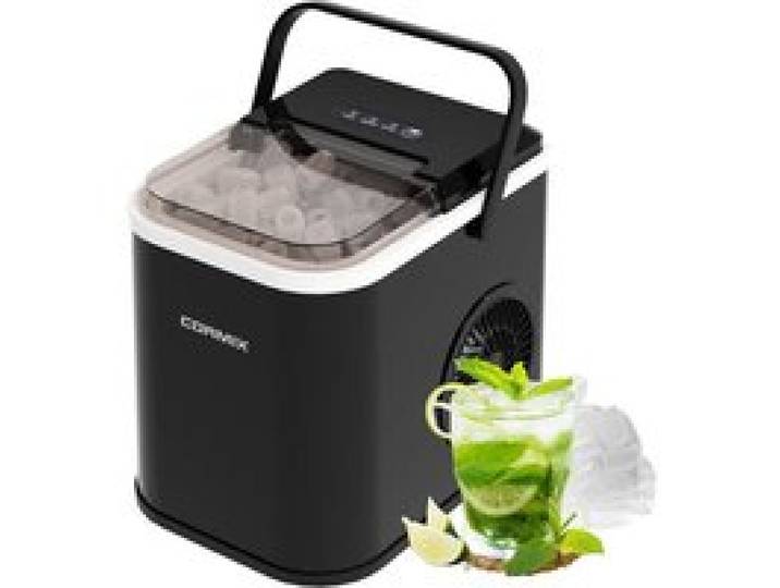 Ice Maker 120W Ice Maker Small 8 Ice Cubes in 6 Minutes 12kg24h Ice Maker with Infrared Sensor Self-Cleaning for Kitchen Off