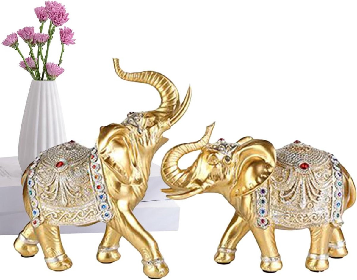 Decoratief Olifant Figuur van Hars voor Woningdecoratie