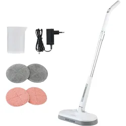 Ideoon, Schleifmaschine + Poliermaschine, Akku-Poliermaschine mit Wassertank, Teleskopstange: 30W Power & 40 min Laufzeit