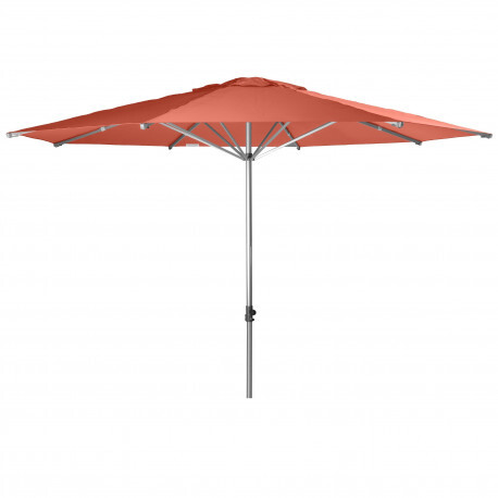 Doppler ALU EXPERT Teleskop-Sonnenschirm 4 m - großer Garten-Sonnenschirm: Stoffmuster - 831