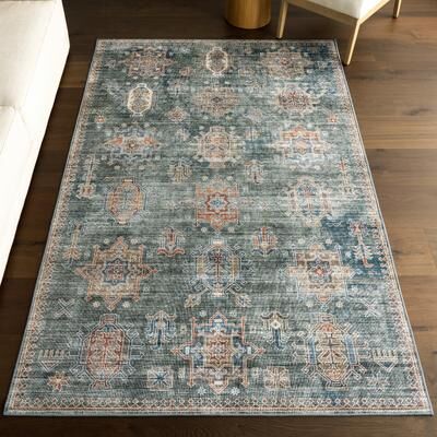 Nuloom Philomena Medallion SplashGuard Machine Washable Area Rug