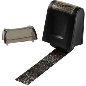 Stylex Datenschutzstempel 31258, Rollstempel, aus Kunststoff, Rollbreite 17 mm