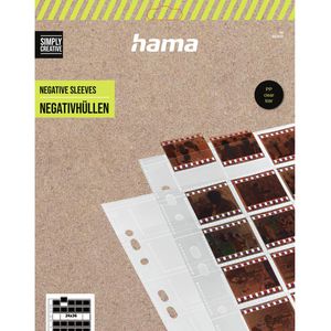Hama Fotohüllen 2032 Einzelnegative, 2,4 x 3,6cm, A4, 25 Hüllen für je 40 Negative, Hochformat, klar