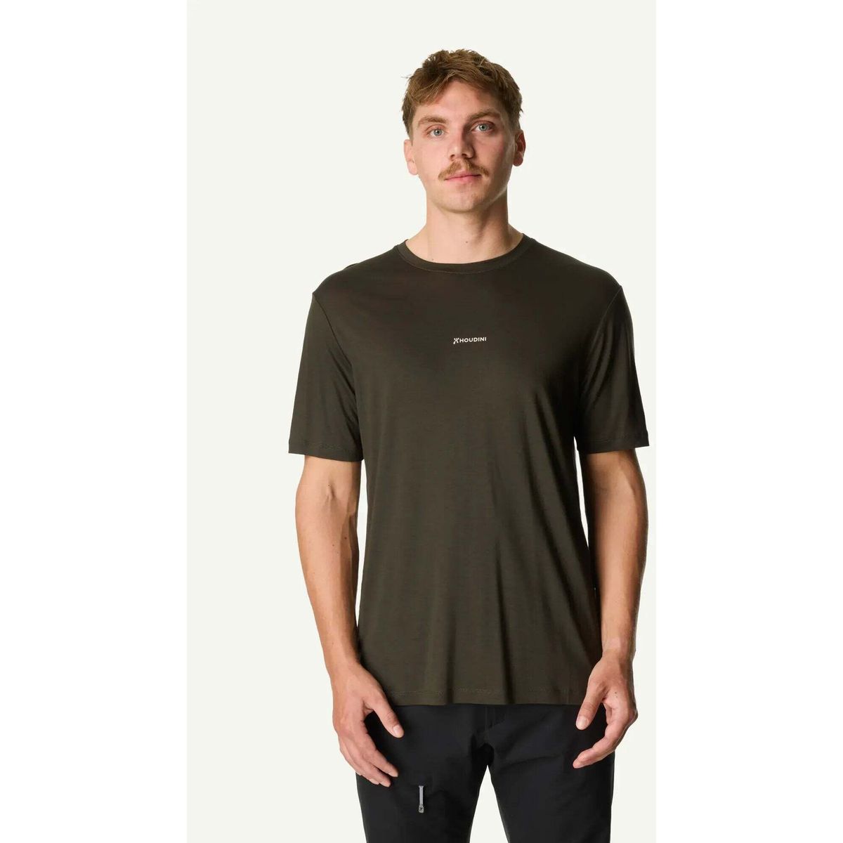 Houdini M's Tree Message Tee green illusion / houdini logo (I45) XL 840049-I45-XL