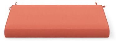 "45"" X 18"" Replacement Bench Cushion - Piped, Piped/Flamingo - Grandin Road"