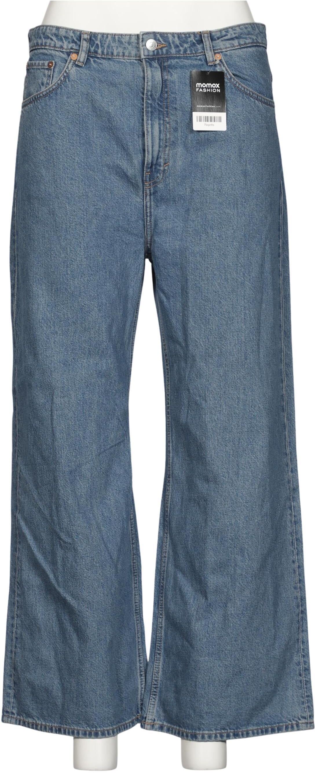 Weekday Damen Jeans, Blau, Gr. W34, Baumwolle - Second Hand