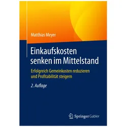 Einkaufskosten senken im Mittelstand, Fachbücher von Matthias Meyer