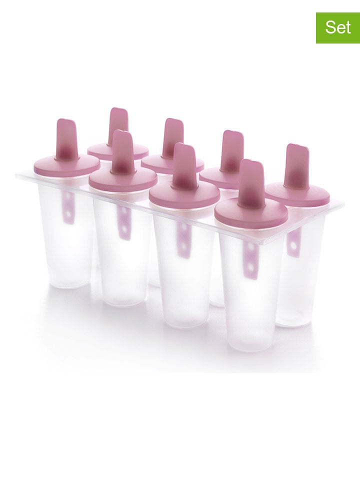 Ibili 8er-Set: Eisformen in Rosa - (H)11 cm - onesize