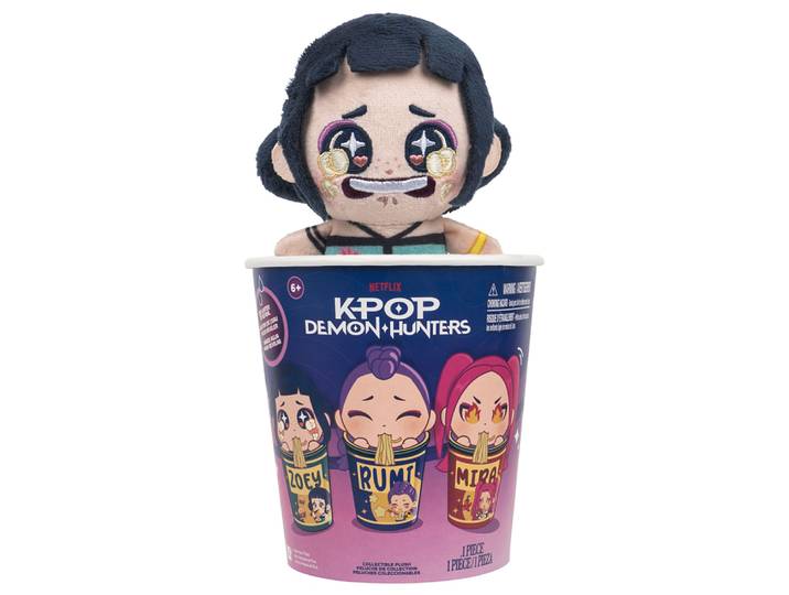 K-POP - ASSORTIMENT PELUCHES SURPRISES - BOLS A RAMEN - CLIP - 8 CM